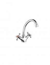 Смеситель Potato Р4365 для кухни с высоким изливом, хром