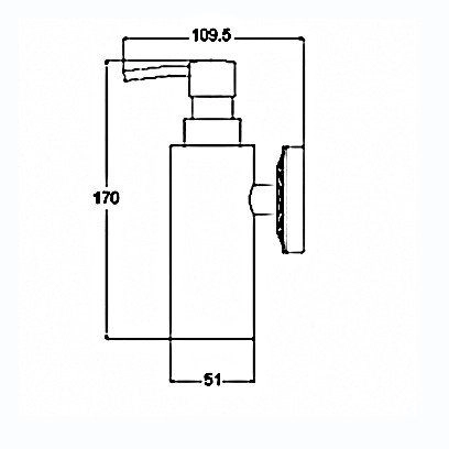 Дозатор жидкого мыла Bronze de Luxe WINDSOR (K25027) бронза