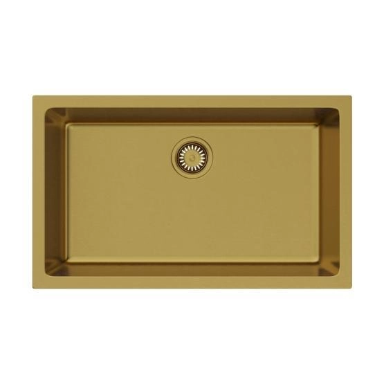 Кухонная мойка Omoikiri Okinoshima 76-U/I-G Matt Natceramic/золото 4993169