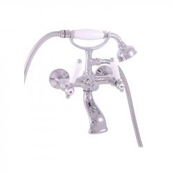 Смеситель Rav Slezak MORAVA RETRO MK559.5/2Z для ванны, цвет Золото с верхним душем