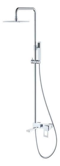 Душевая система Boheme Q хром, ручка хром, золото черная, ультрамарин (прямая, изогнутая) 148-CR