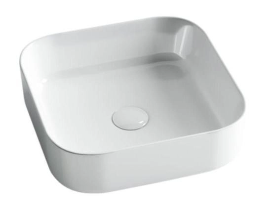 Умывальник чаша накладная квадратная Element 385x385x135мм