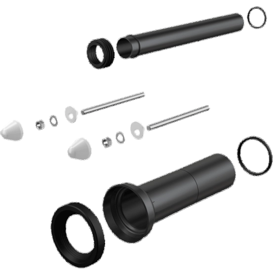 Комплект принадлежностей к унитазу с удлиненными деталями для людей с ограниченной физической активностью AlcaPlast M9000