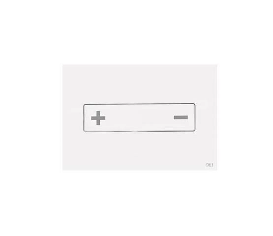 Панель пневматическая двойная OLI OCEANIA 054989, стекло, белый