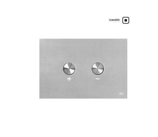 Панель пневматическая двойная OLI BLINK 093399, сталь, антивандальная, матовый