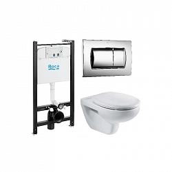 Унитаз с инсталляцией Roca Victoria 893100000 сиденье микролифт