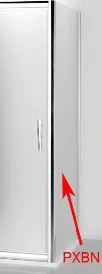 Боковая стенка Roltechnik PXBN/900 LH/CS 90 стекло прозрачное профиль хром