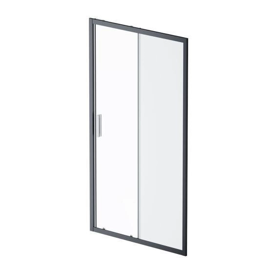 Дверь душевая в нишу AM.PM Gem W90G-110-1-195BM прозрачное, матовое; профиль черный