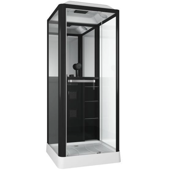 Душевая кабина GROSSMAN GR221 (90x90x225) гидромассажная с радио