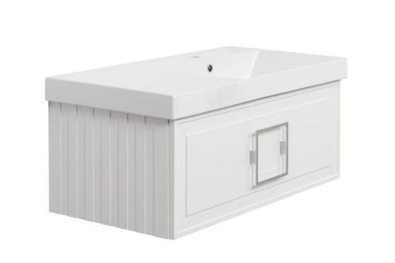 Тумба под раковину LA FENICE Cubo Bianca белый 90 FNC-01-CUB-B-90 белый матовый