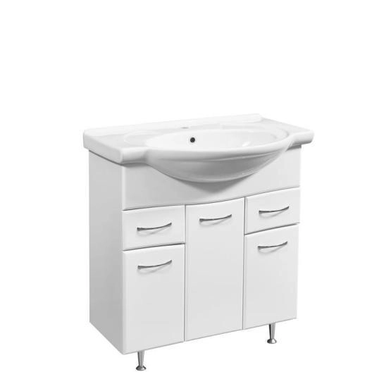 Тумба под умывальник Stella Polar Концепт 80, 2 ящ., Эрика 80