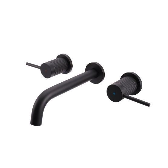 Смеситель Vincea Groove VBFW-4G1MB для раковины встраиваемый, черный