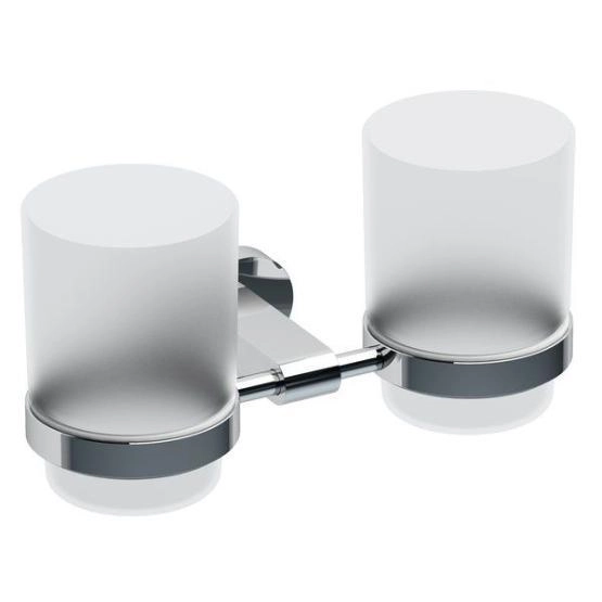Держатель с двумя стаканами Ravak Chrome CR 220.00 (стекло) X07P189