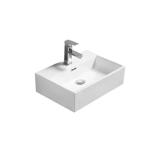 Раковина SantiLine SL-1006 51x36 на столешницу керамическая Белый