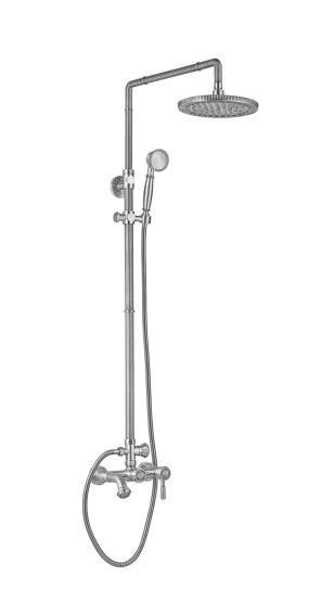 Смеситель для ванны ZORG Zorg Antic (A 201DS-SL) серебро