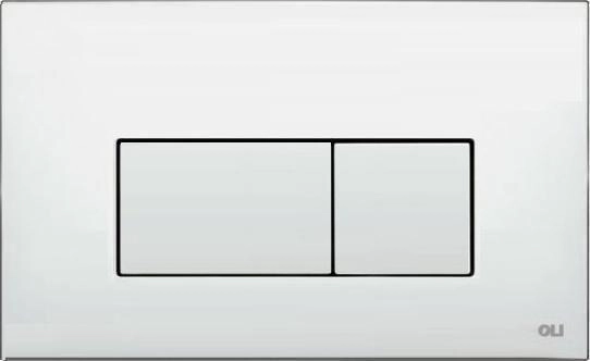Панель механическая двойная OLI STREAM 641506, пластик, хром матовый