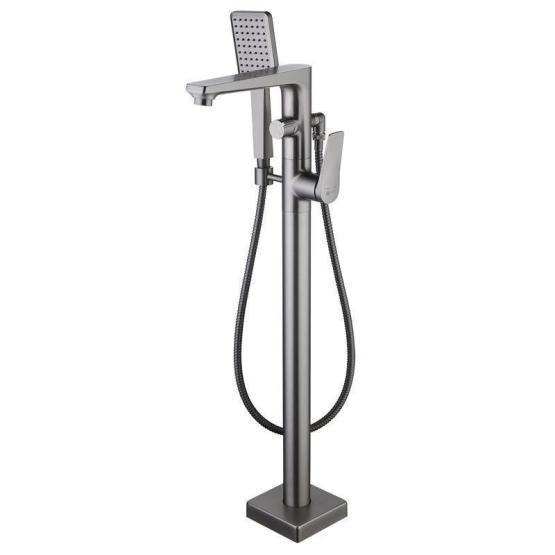 Смеситель Lemark Bronx LM3744GM для ванны, напольный , графит