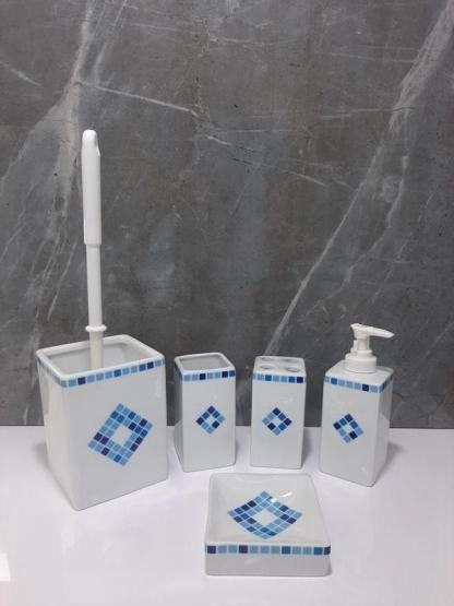 Набор аксессуаров для ванной керамический 5 предметов RGW HW 60051