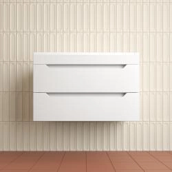 Тумба подвесная Style Line Остин под раковину Фортуна 80 2 ящ белый эмаль PLUS