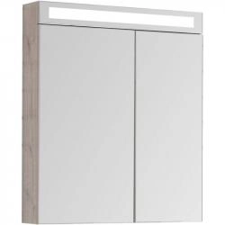 Шкаф-зеркало Dreja MAX 70 с LED-освещением, дуб кантри