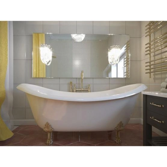 Ванна AquaStone Лиона ножки бронза 190х86 иск. камень