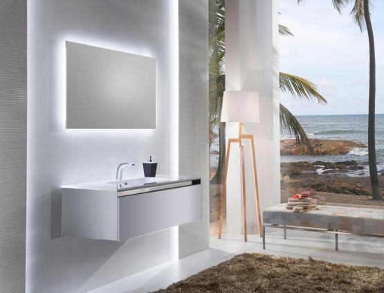 Тумба SANVIT Кубэ-1 80 подвесная Белый без раковины