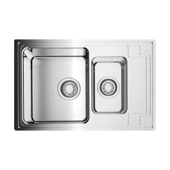 Кухонная мойка Omoikiri Mizu 78-2-IN нерж.сталь/нержавеющая сталь 4973731
