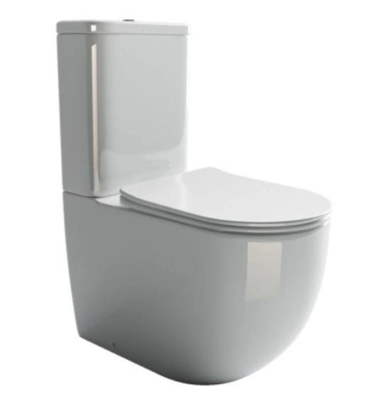 Напольный пристенный унитаз Mia Rimless