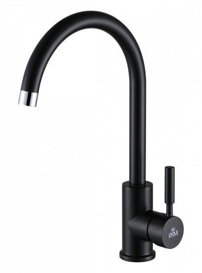 Смеситель для кухни Paulmark Holstein, антрацит, Ho212063-401