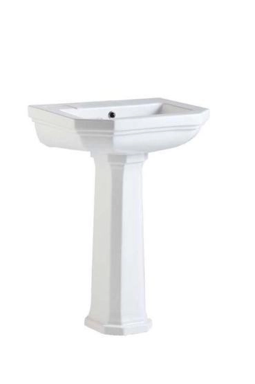 Раковина с пьедесталом Boheme Vogue 942 белый 58 см