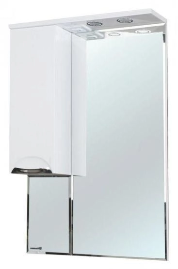 Зеркало-шкаф Bellezza Альфа 55 L с подсветкой белый