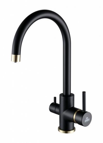 Смеситель для кухни Paulmark ESSEN, антрацит-бронза, 213211-401BR