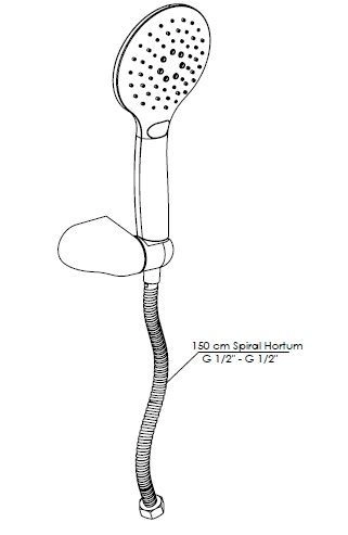 Душевой гарнитур GPD DST56-S черный матовый