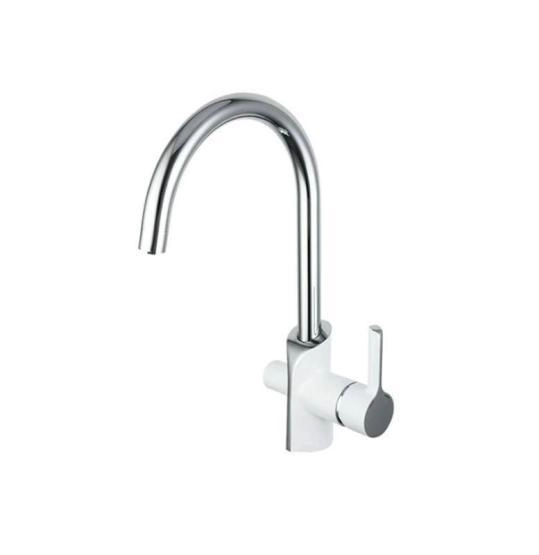 Смеситель Gappo G4303-8 для кухни с краном для питьевой воды белый/хром
