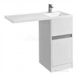 Тумба под раковину Aquaton Лондри 1A236001LH010 400 с ящиком,белый