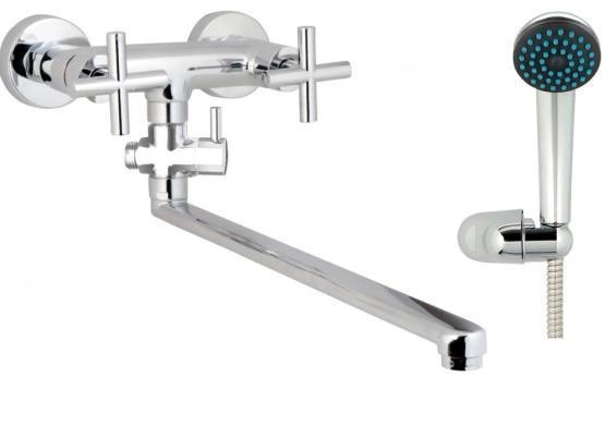 Смеситель для ванны GPD NINO AEB08-3 хром