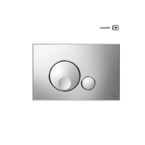 Панель OLI механическая двойная Globe, пластик, хром глянцевый, 152950