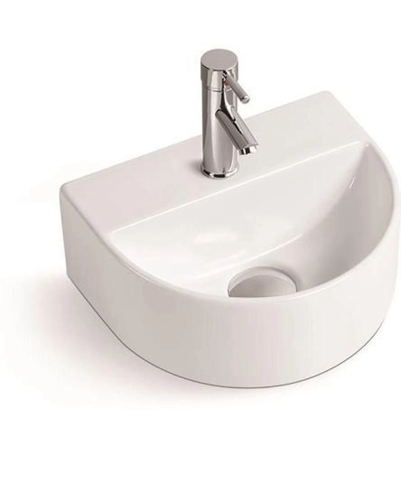 Раковина SantiLine SL-2007 30,5x25,5 подвесная керамическая Белый