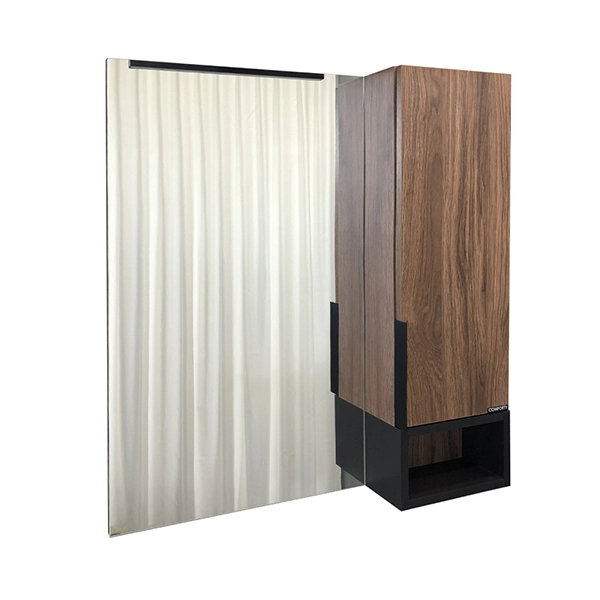 Зеркало-шкаф Comforty Штутгарт-75 00004151037 Дуб тёмно-коричневый