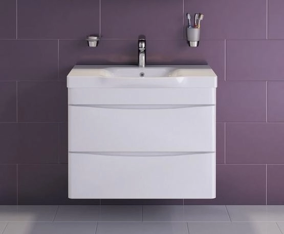 Тумба под раковину Am.Pm Like M80FHX0652WG 65 см подвесная,цвет белый глянец