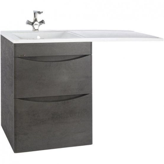 Тумба под раковину Bellezza Олиссия 120 напольная с 2 ящ. серая