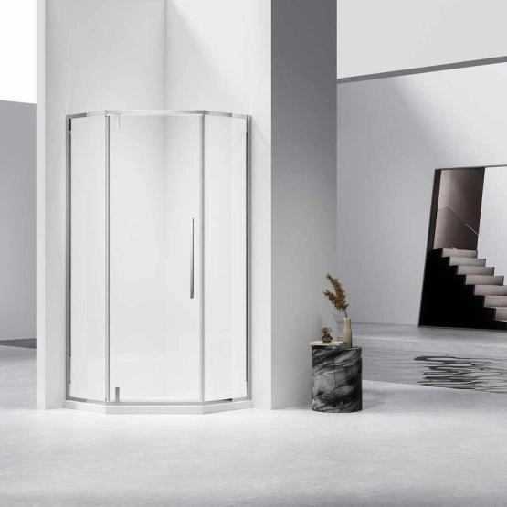 Душевой уголок Vincea Slim-N VSP-4SN100CL, 1000*1000, хром, стекло прозрачное