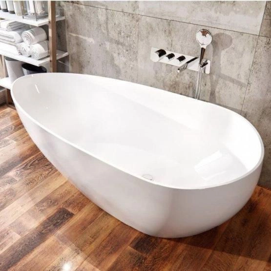 Ванна Aquastone Бона 167x83 литьевой мрамор отдельностоящая