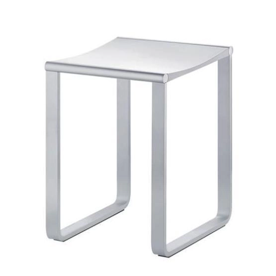 Табурет для душа Keuco Plan 14982170051, алюминий серебристый/белый