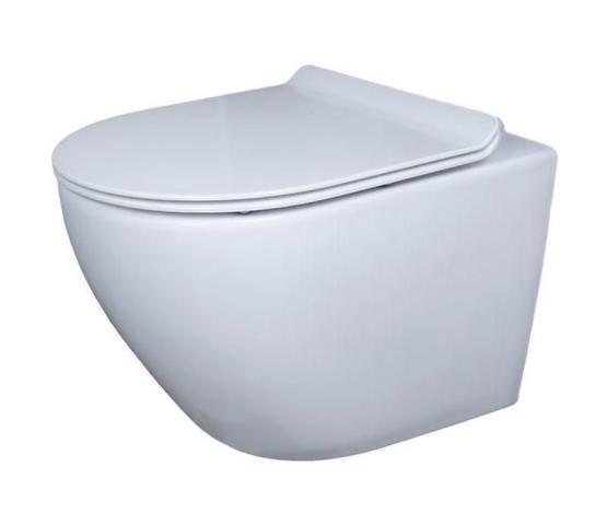 Унитаз Gid Tr2193 49 см подвесной безободковый микролифт белый