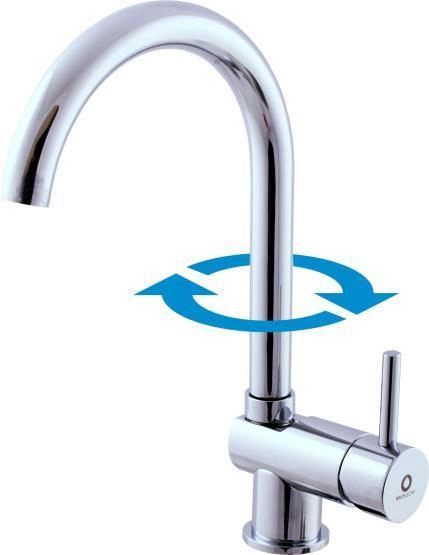 Смеситель Rav Slezak Sena SE908.5/4 для кухни с поворотным изливом хром