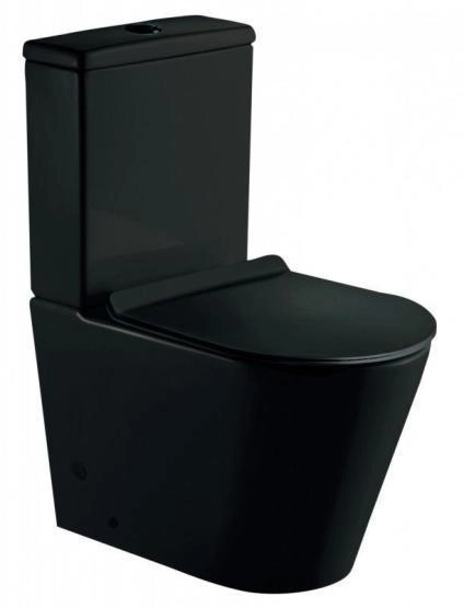 Унитаз напольный ESBANO ALAGON-C черный матовый безободковый напольный 640x385x825