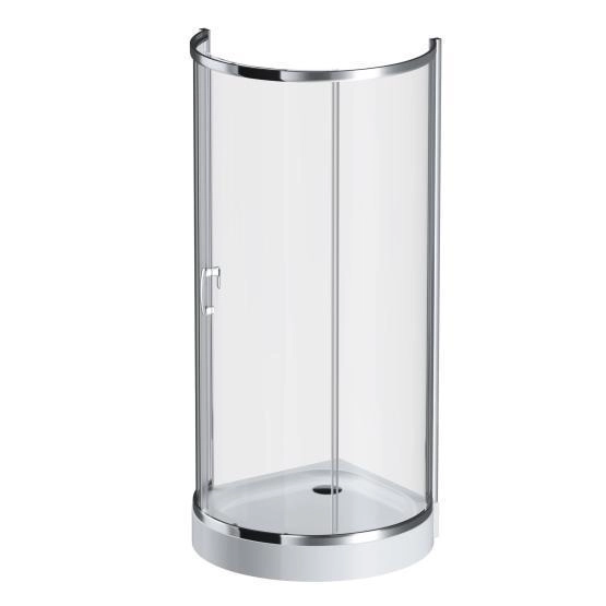 Душевой уголок 95x95 см, без поддона AM.PM Like W83G-333-095CT стекло прозрачное, профиль глянцевый хром