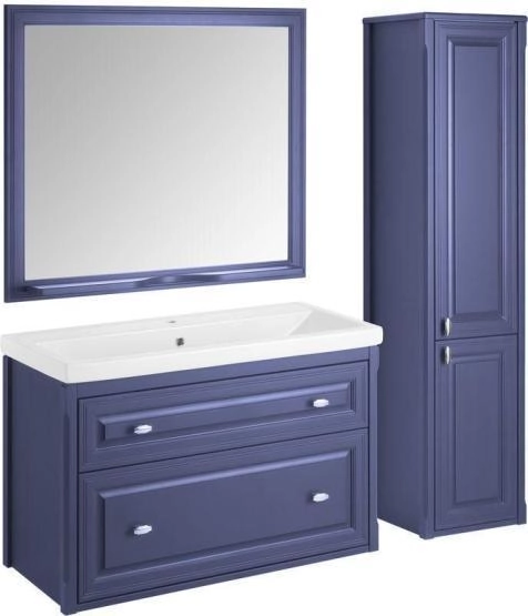 Тумба ASB Woodline Кастелло 100 Пейна (Серый) без раковины