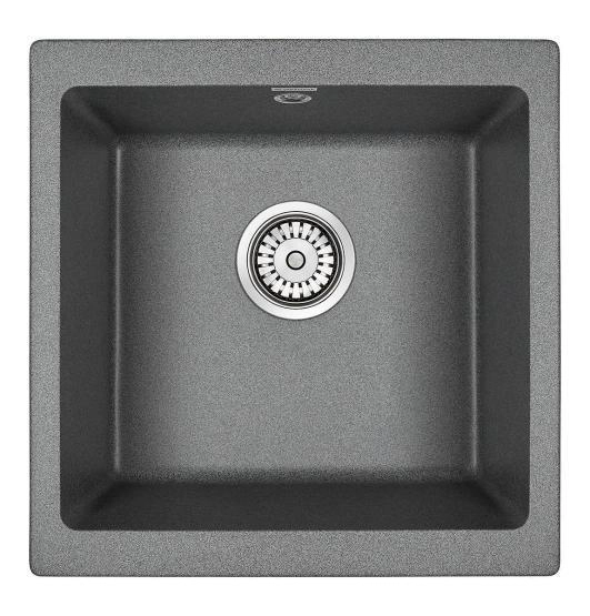 Мойка для кухни Paulmark BRILON, PM104546-DG, графит, 445х460, подст. мон. Paulmark